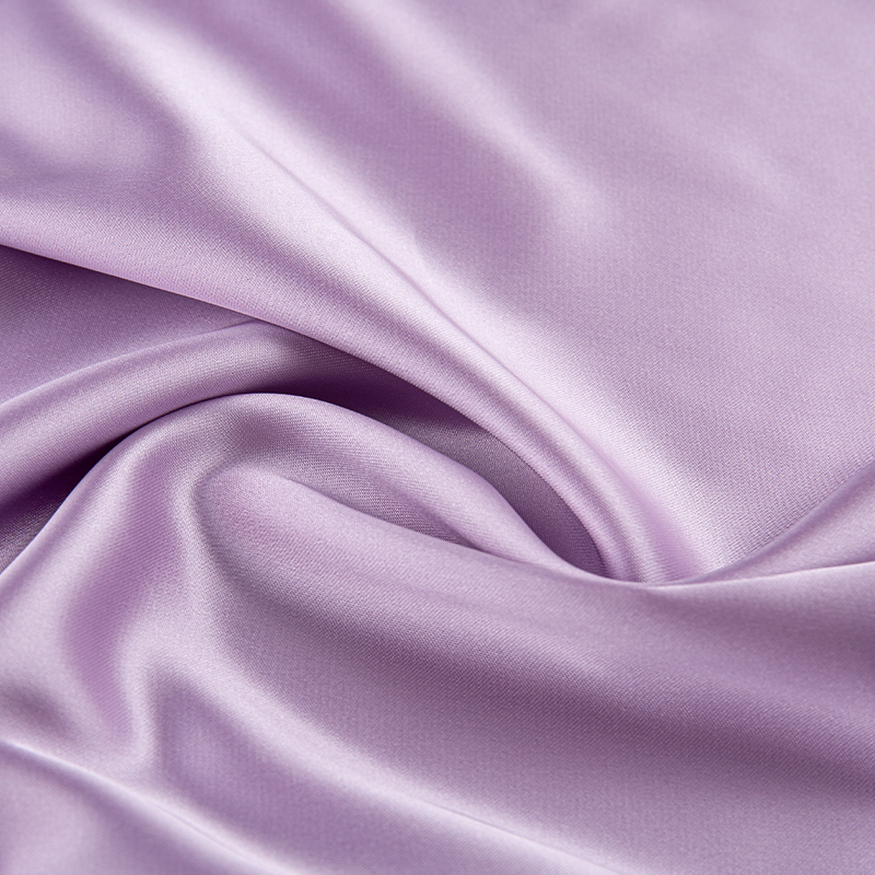 HY323 Mörklila 180GSM väft elastiskt satin Polyestertyg för kläder, klänningar, exklusiva underkläder
