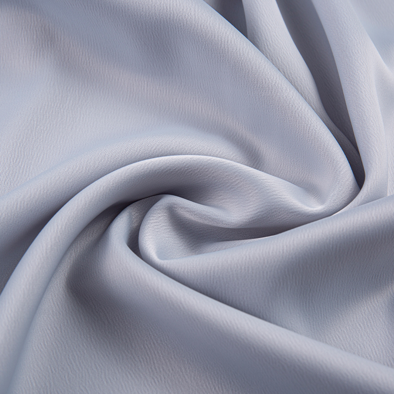 HY228 190GSM Ant Crepe Satin, Medium Myr Silk Klänning Skjorta Mode Grå Tyg