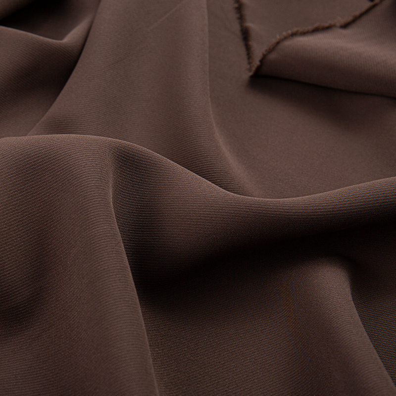 HY297 Mörkbrun 260GSM 150D matt filament fyrsidigt stretch dubbelskiktstyg polyester 4-vägs stretchtyg för badkläder