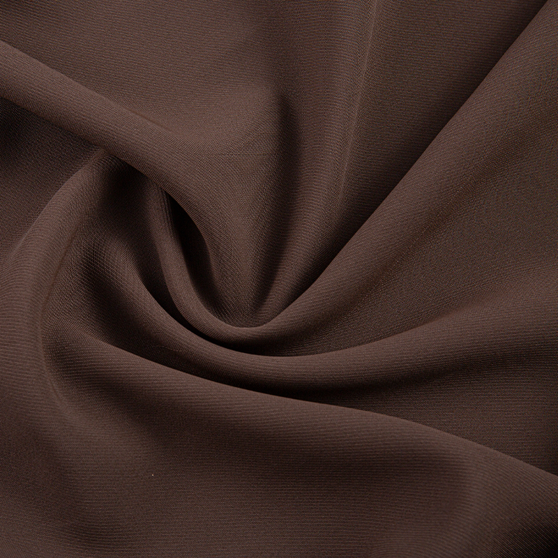 HY297 Mörkbrun 260GSM 150D matt filament fyrsidigt stretch dubbelskiktstyg polyester 4-vägs stretchtyg för badkläder