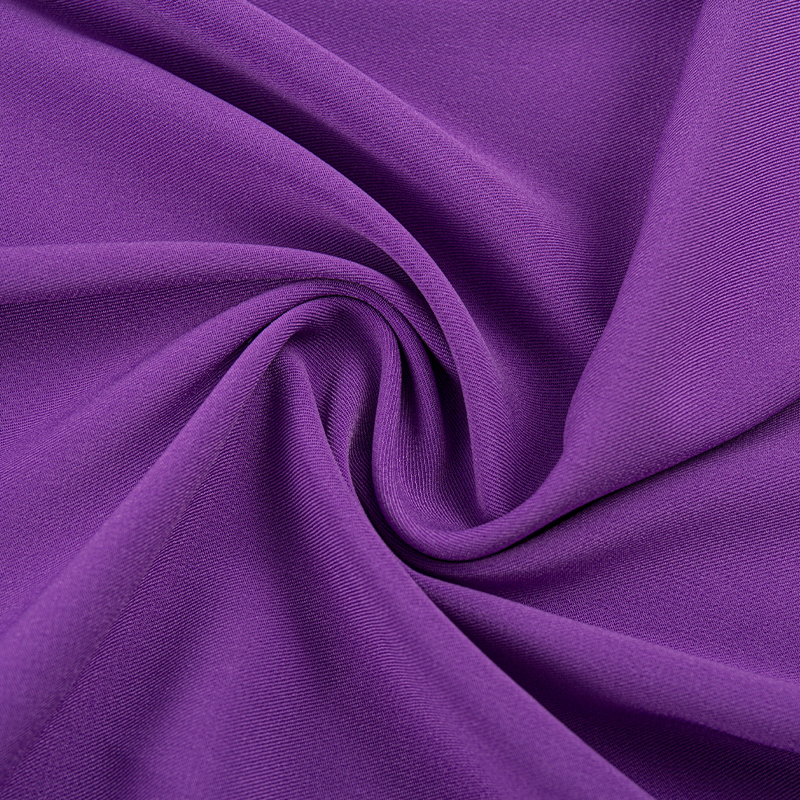 HY070 Lila komposit sidenväft stretch 2/2 twill klädestyg