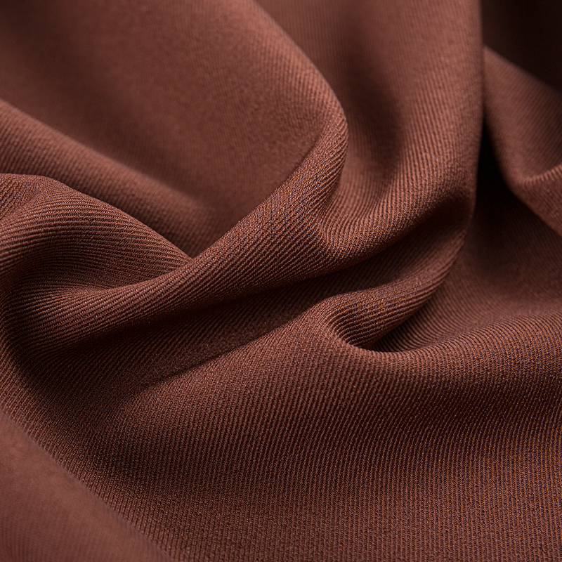 HY253 Brown Pure brittisk twill fyrvägs stretch spandex blandat tyg